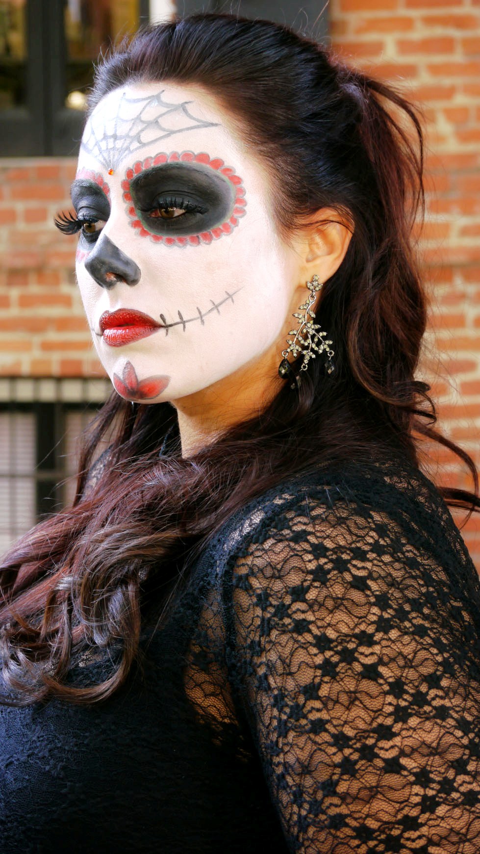 Sugar Skull Makeup For Girls On Halloween Dead day