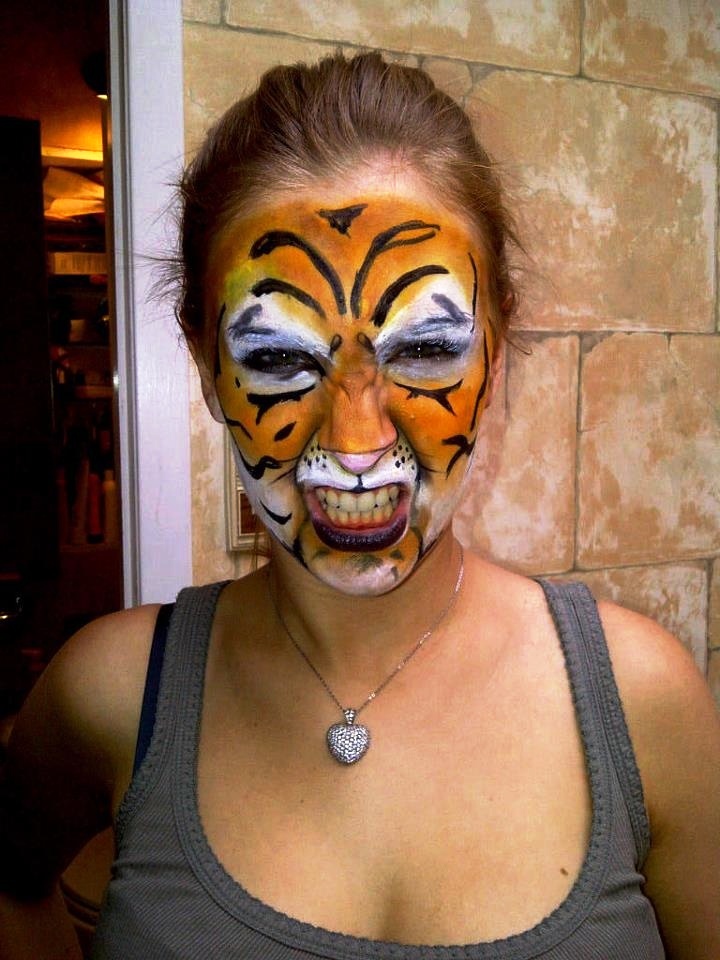 Tiger Cat Halloween Makeup