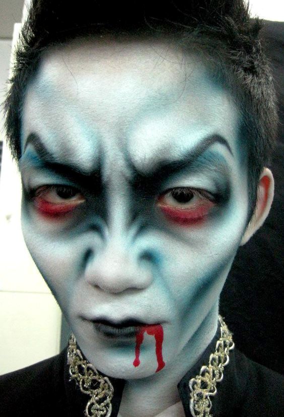 Vampire Makeup and Halloween Makeup.