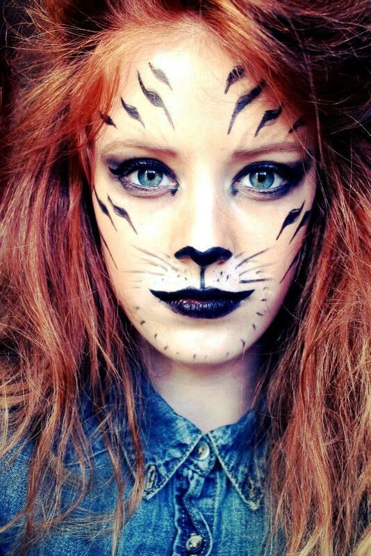 White Tiger Halloween Makeup