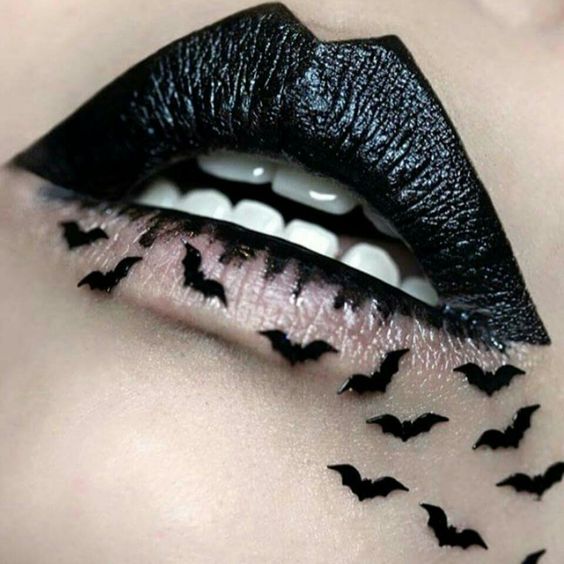 bat makeup for lip