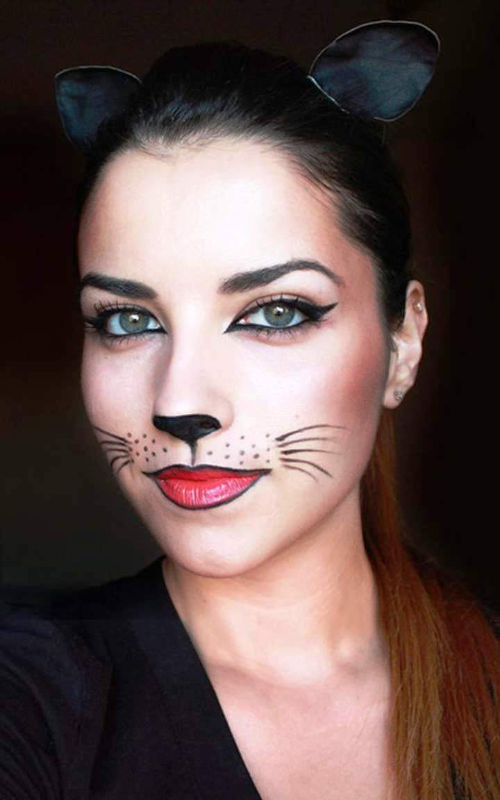 beautiful Cat Halloween Makeup Ideas