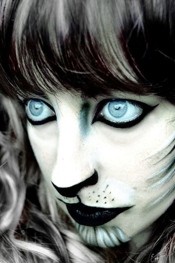 blue eyed tiger makeup for halloween