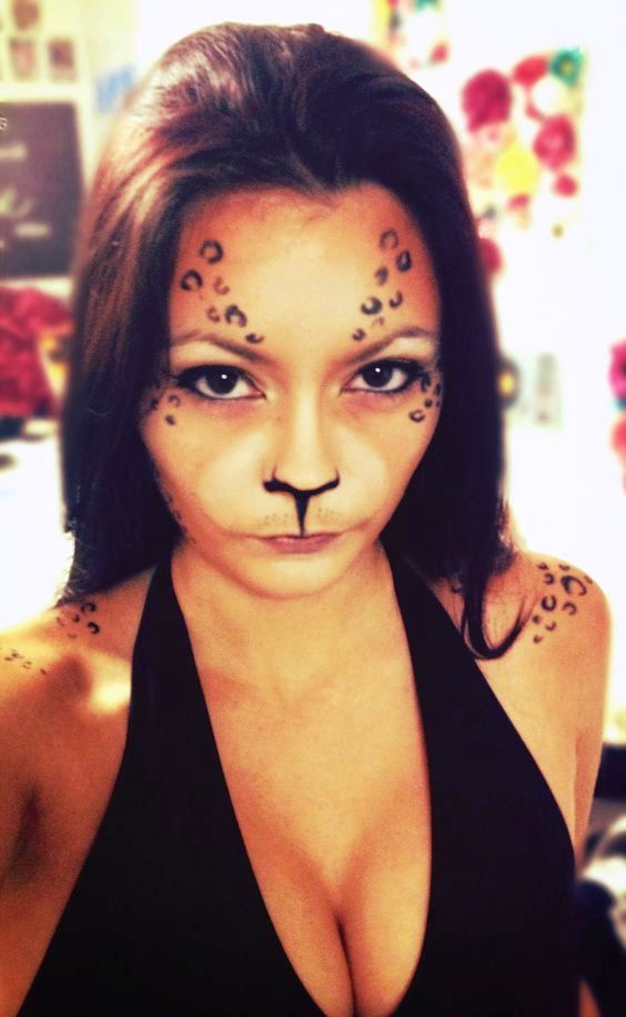 cheetah face makeup