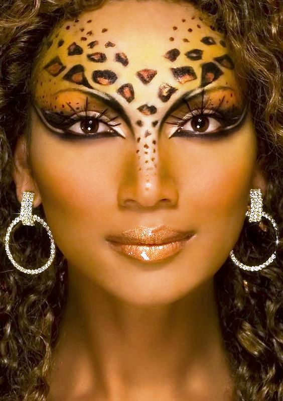 cheetah halloween women makeup ideas