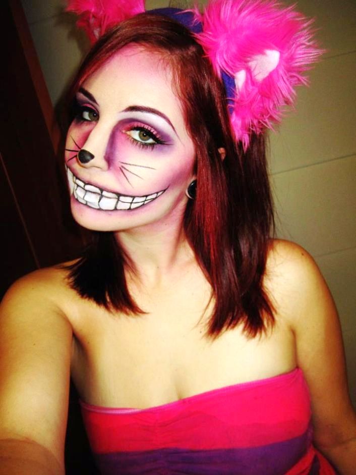 chesire cat halloween makeup