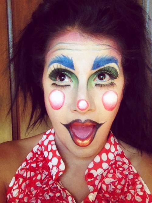 clown halloween makeup idas