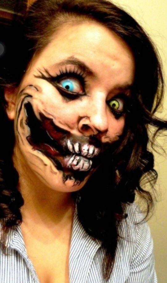 creepy and scary makeup ideas for women