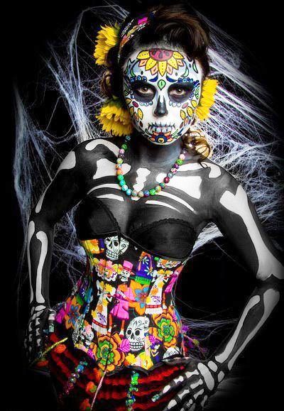 day of the dead costume with makeup ideas