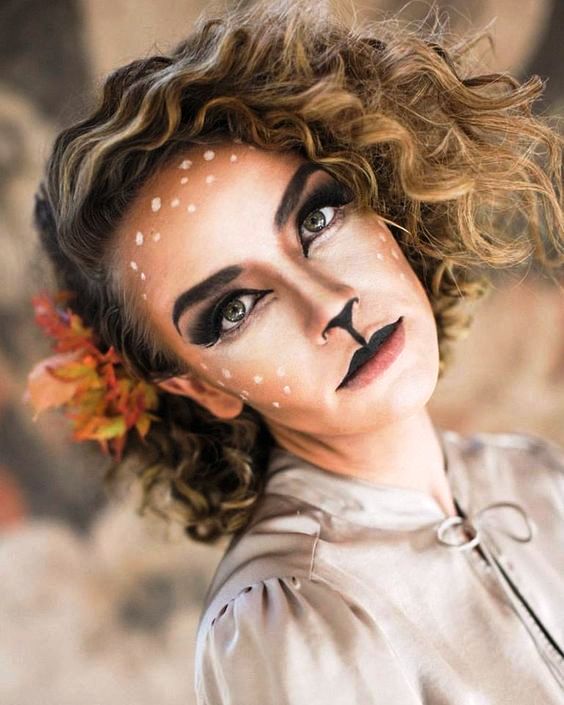 deer makeup halloween makeup