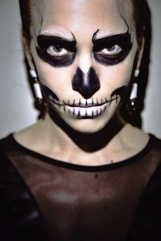 east halloween makeup scary skeleton