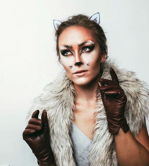 fox makeup in halloween makeup