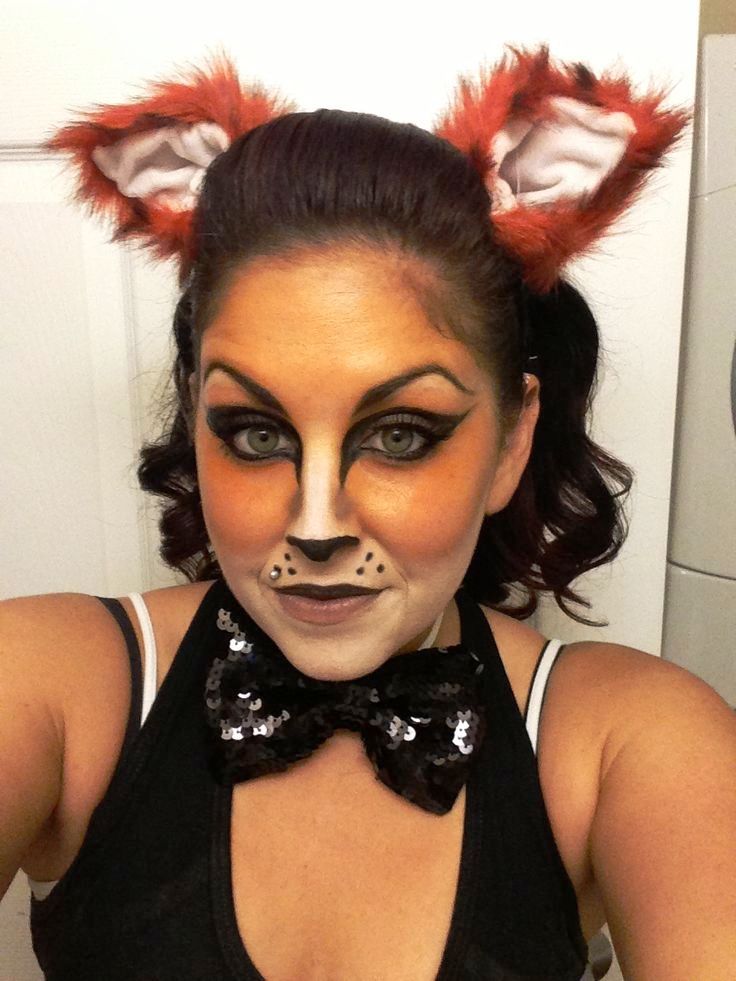 fox makeup in halloween