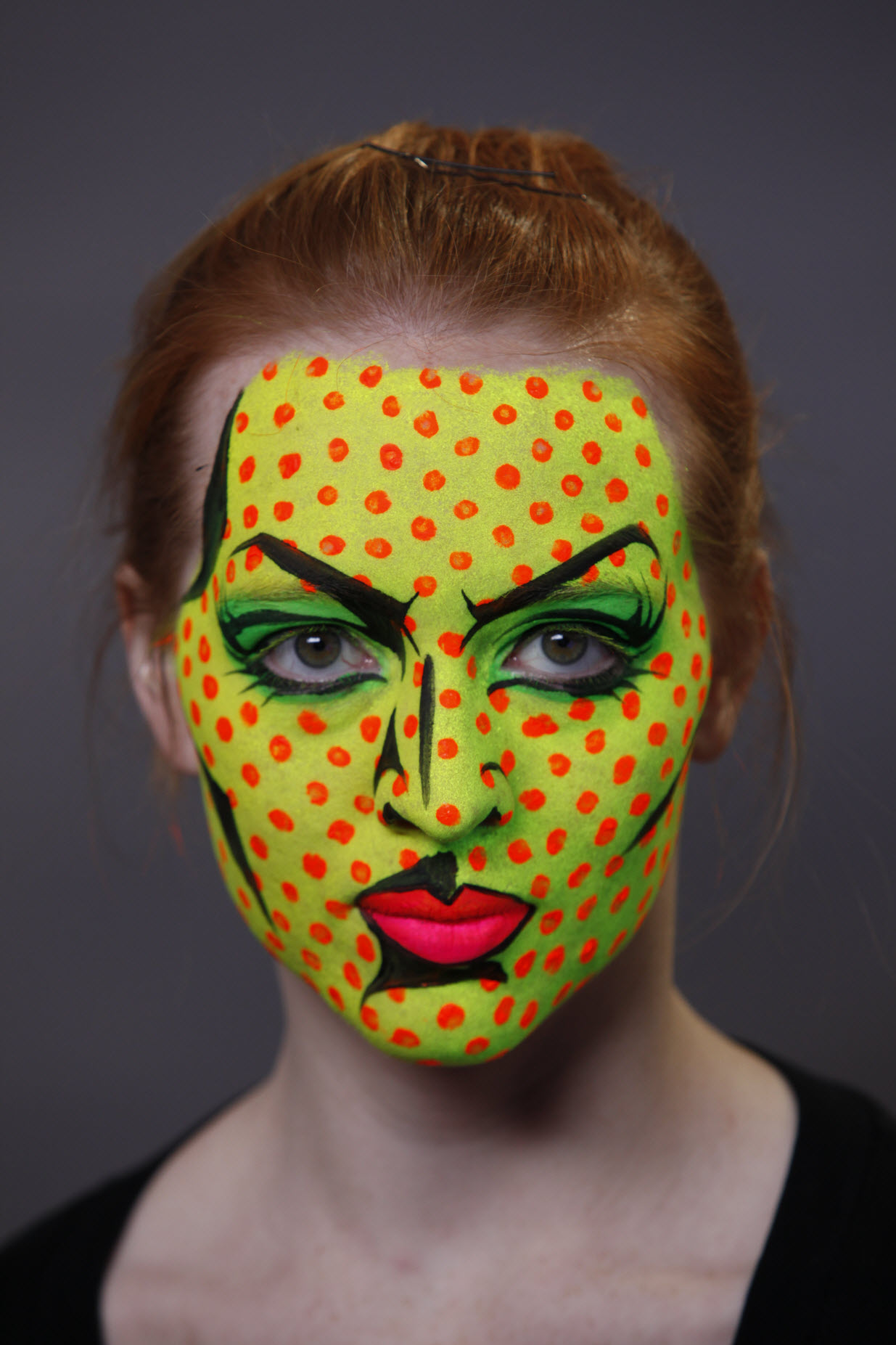 green face makeup