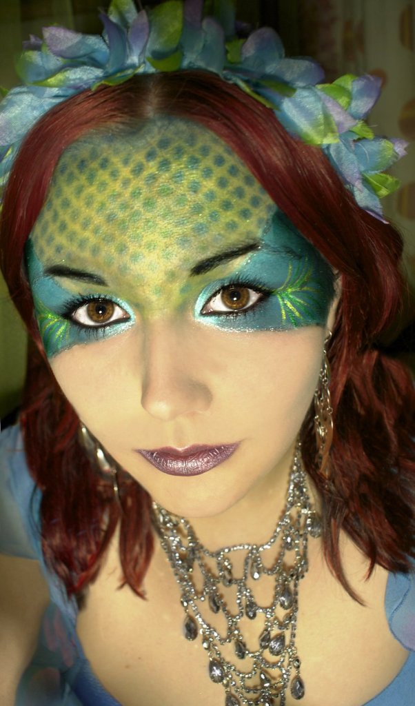 halloween Mermaid Face Makeup