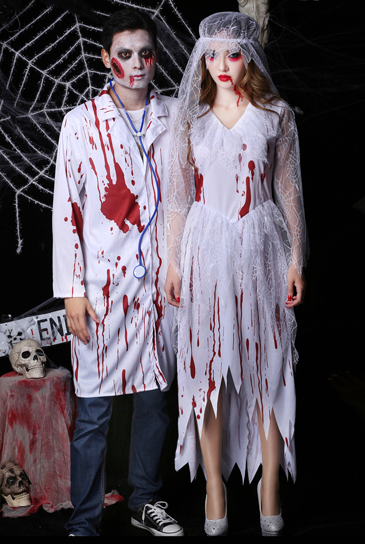 halloween costumes scary nurse and Bloodthirsty Doctor