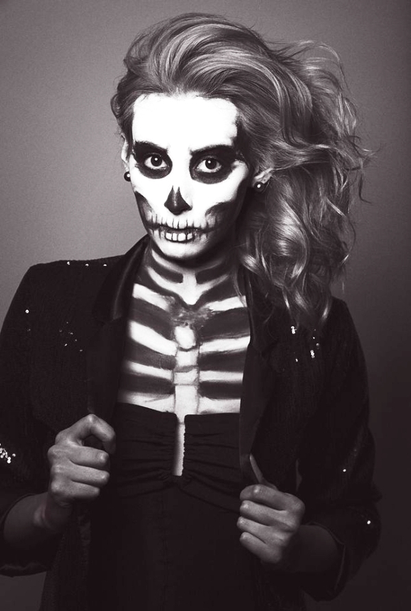 halloween makeup Skeleton