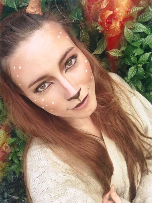 halloween makeup like deer