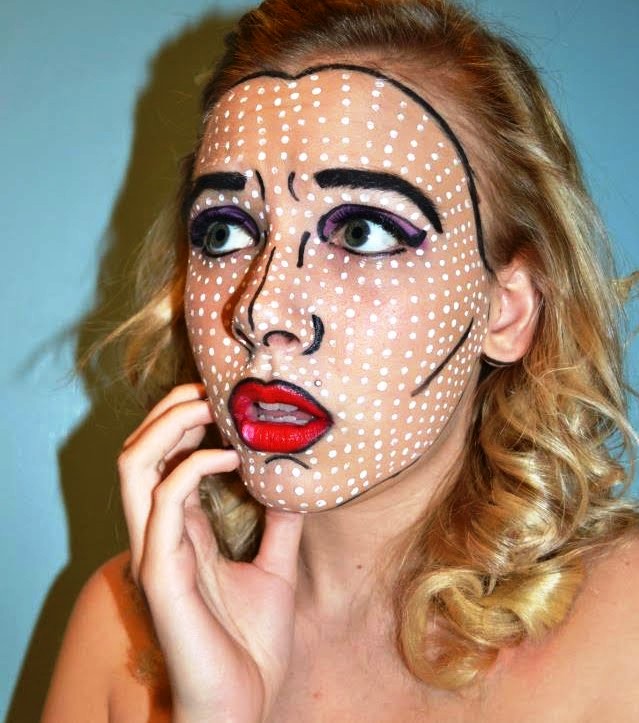 halloween makeup pop art