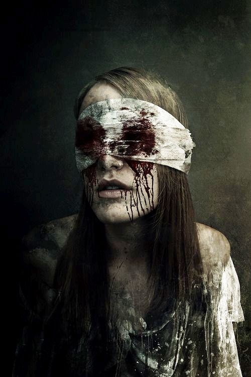 horror bloody makeup