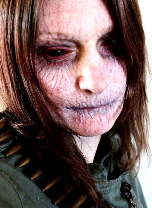 horror ghos halloween makeup