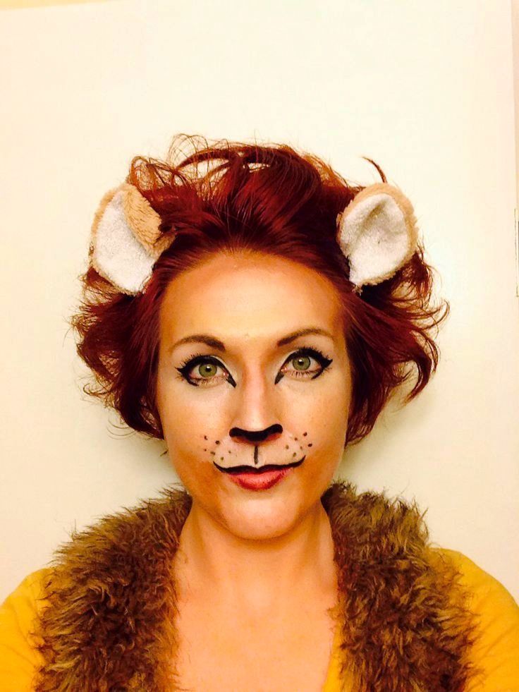 lion makeup and Halloween Costumes