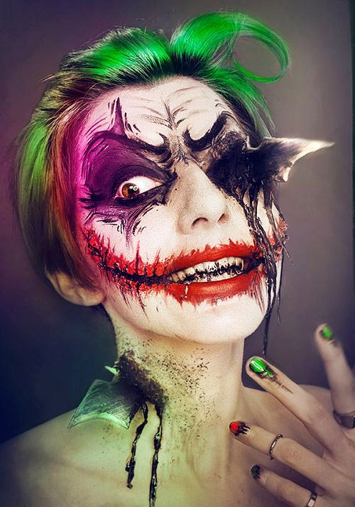 makeup for halloween as clown