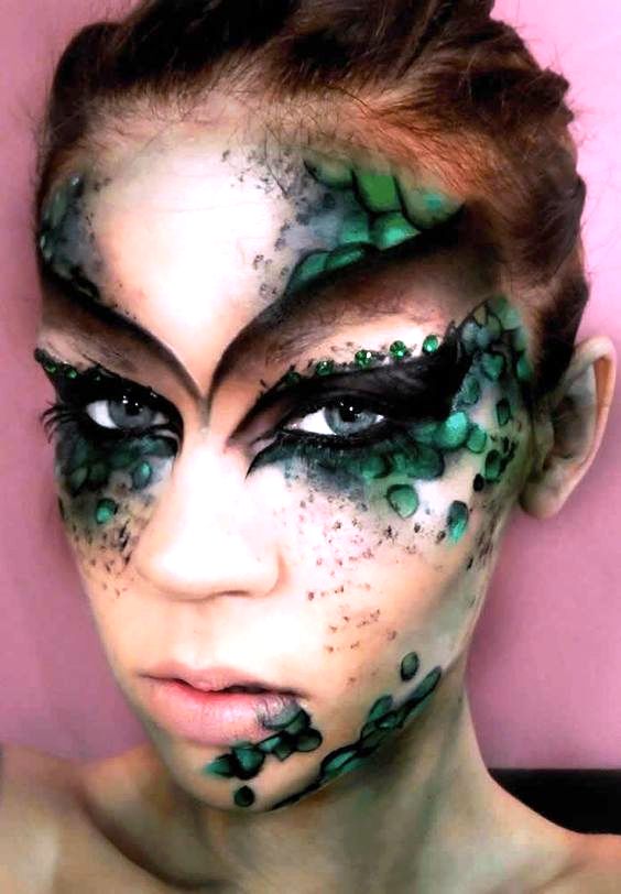 mermaid Dragon Makeup