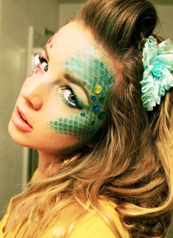 mermaid makeup - halloween
