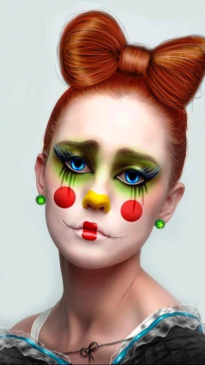sad clown makeup