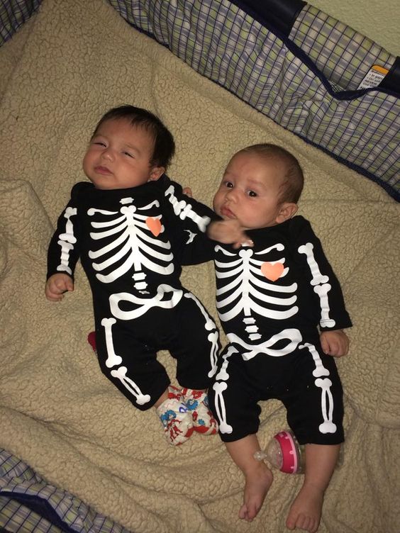 skeleton Twin Halloween Costume Ideas