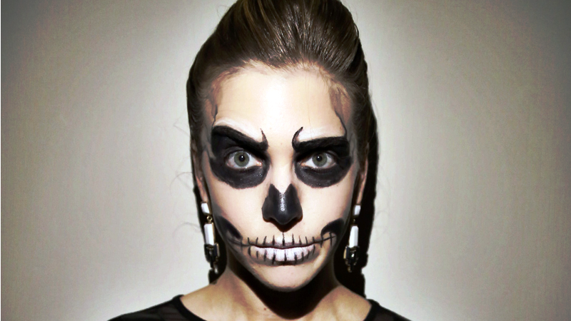 skeleton face makeup