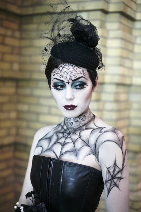 spider gothic makeup women