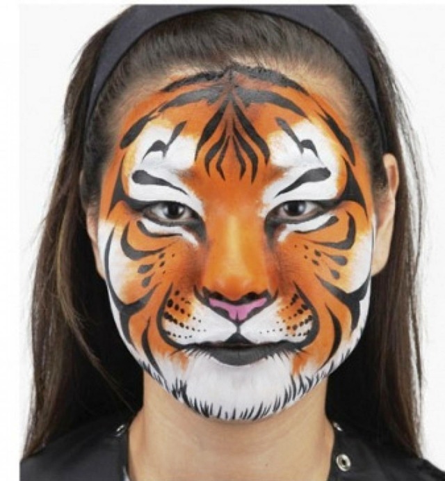 tiger paint n face