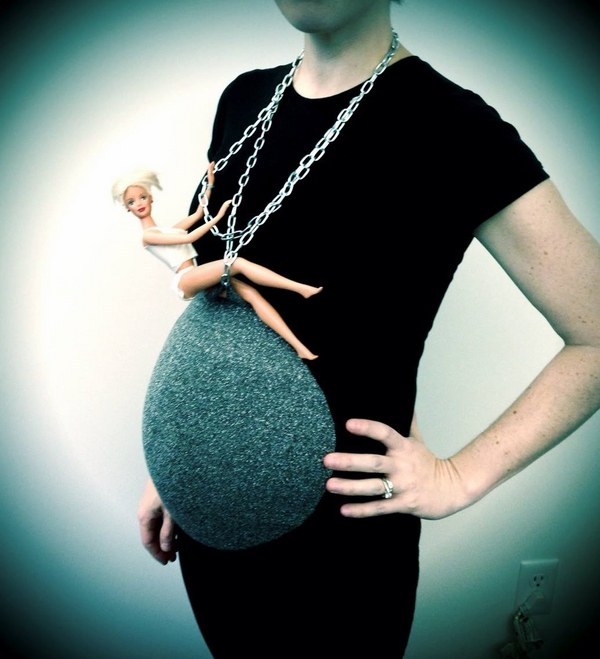wreaking ball halloween costume for pregnent