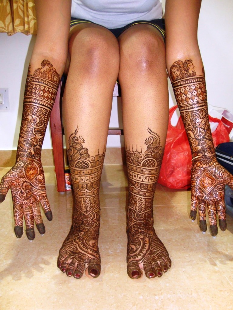 2016 Bridal Mehndi Designs Legs
