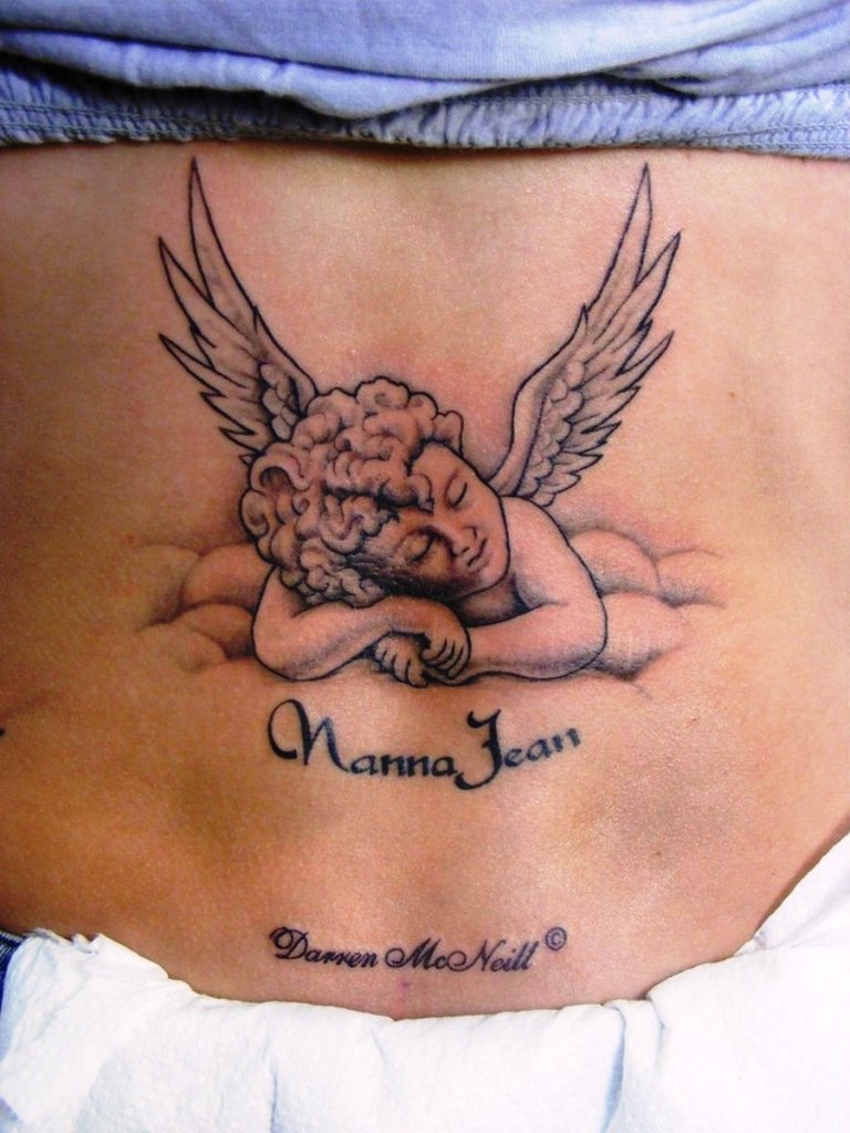 Baby Angel Tattoo Designs Women