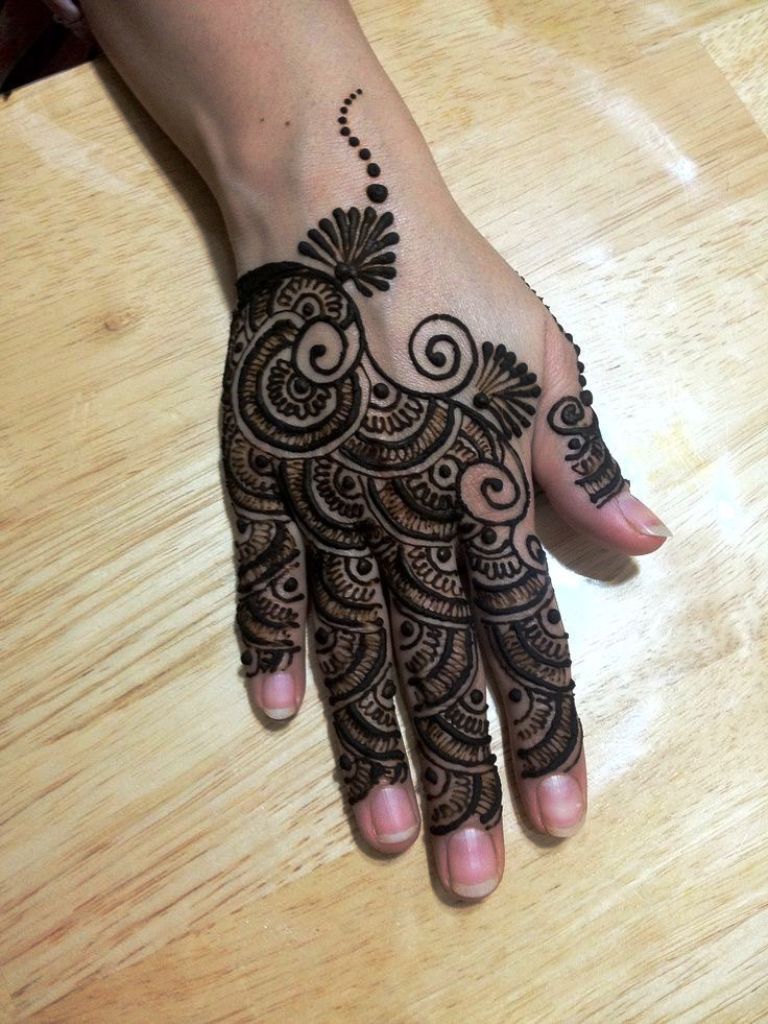 Back Hand Mehndi Designs