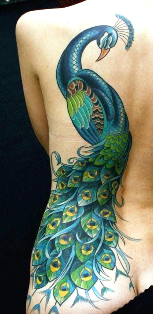 Beautiful Peacock Tattoo