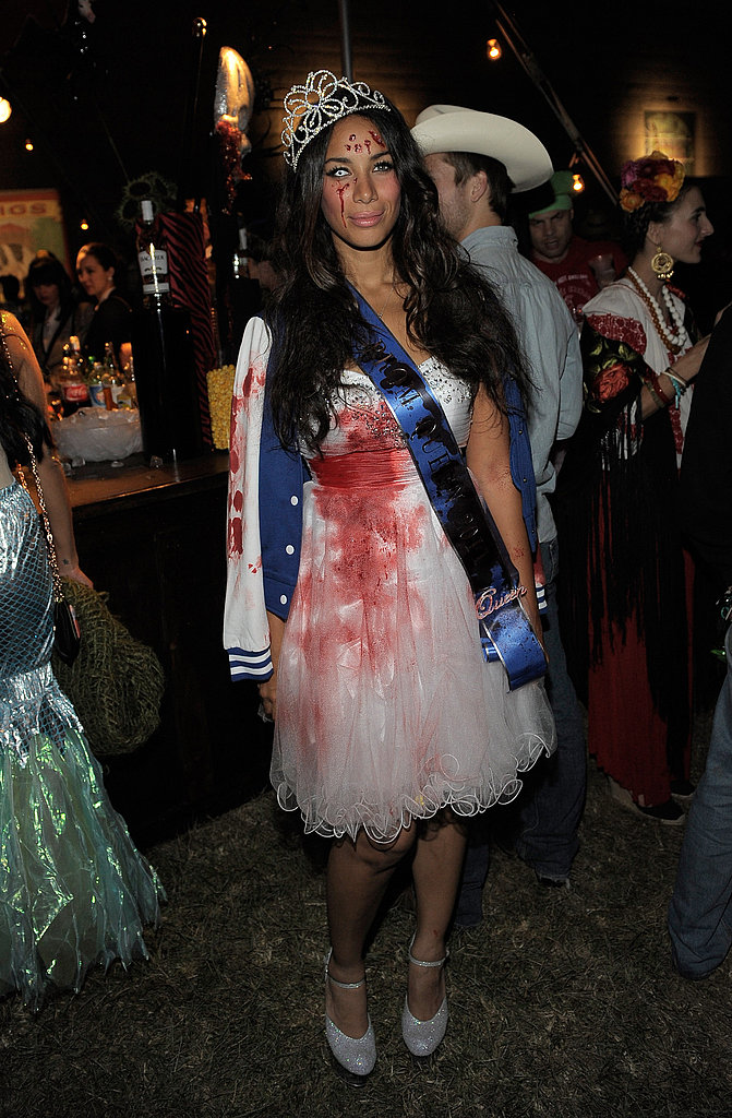 Best Celebrity Halloween Costumes Leona Lewis as a Zombie Prom Queen