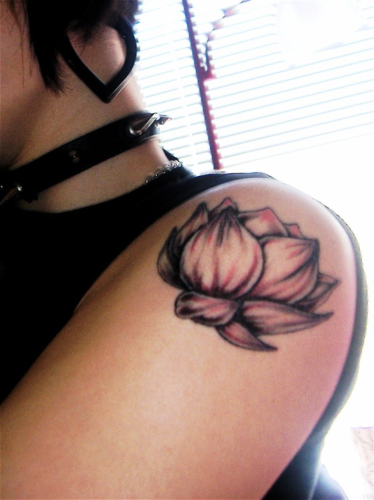 Black Lotus Flower Tattoo Designs