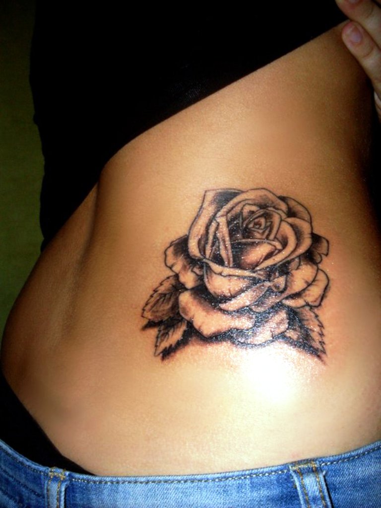Black Rose Tattoos for Girls
