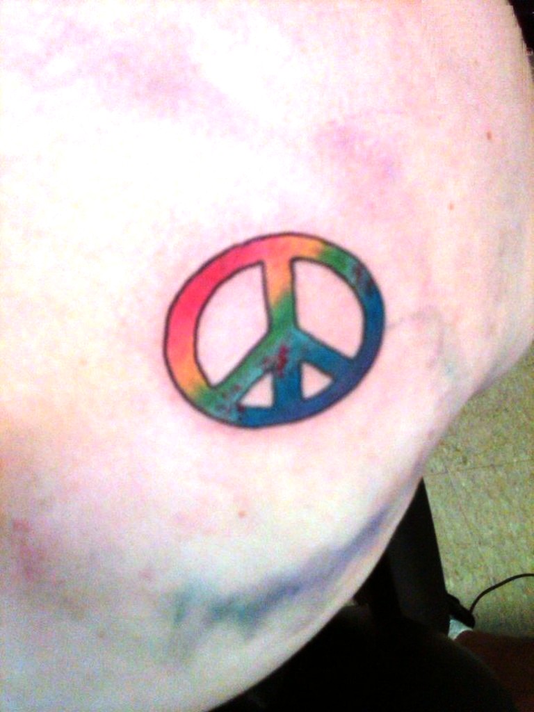 Cool Peace Sign Tattoos