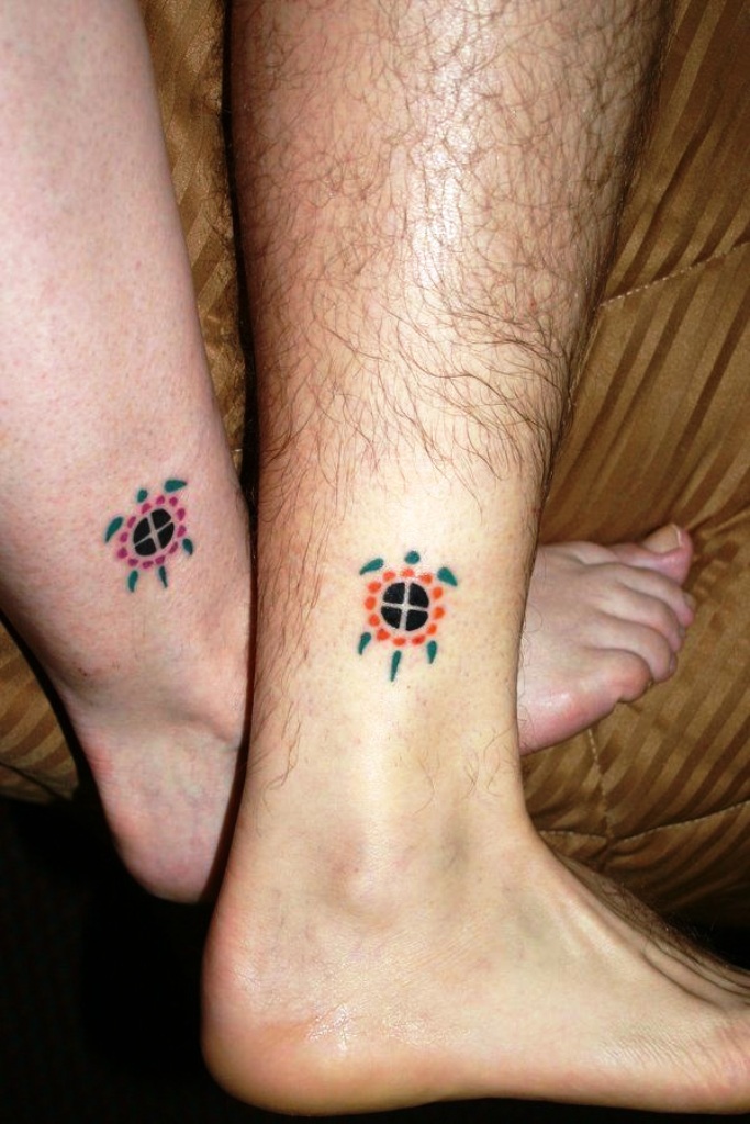 Couple Turtle Tattoo Designs