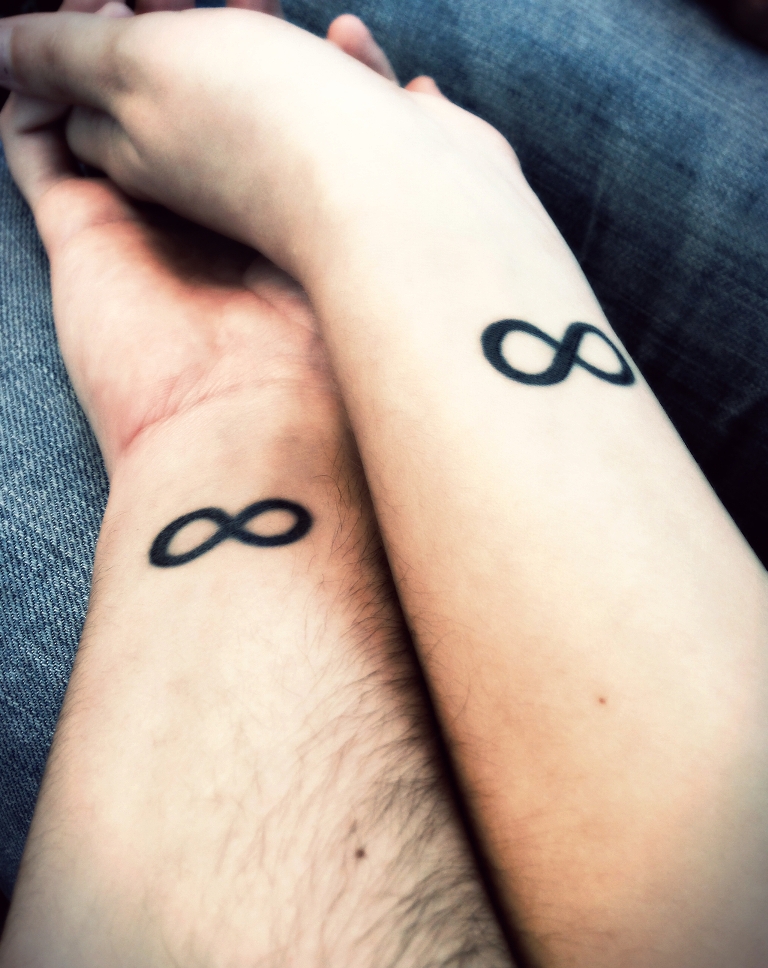 Couples Matching Love Tattoo Ideas