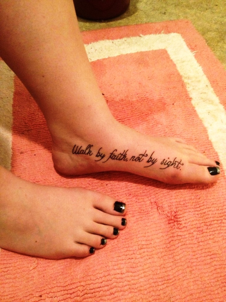 Cute Foot Tattoo Quotes