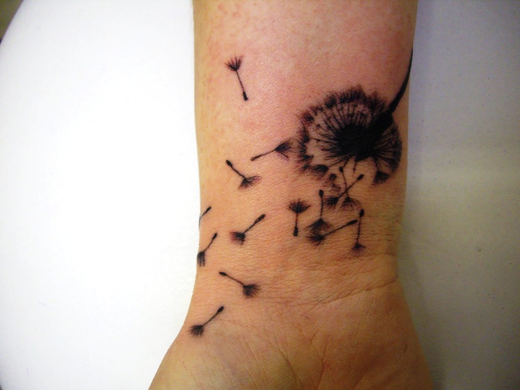 Dandelion Wrist Tattoo Designs