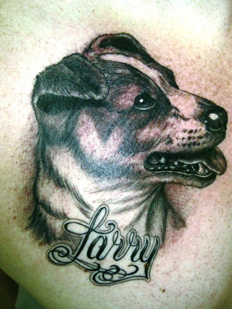 Dog Memorial Tattoo Designs