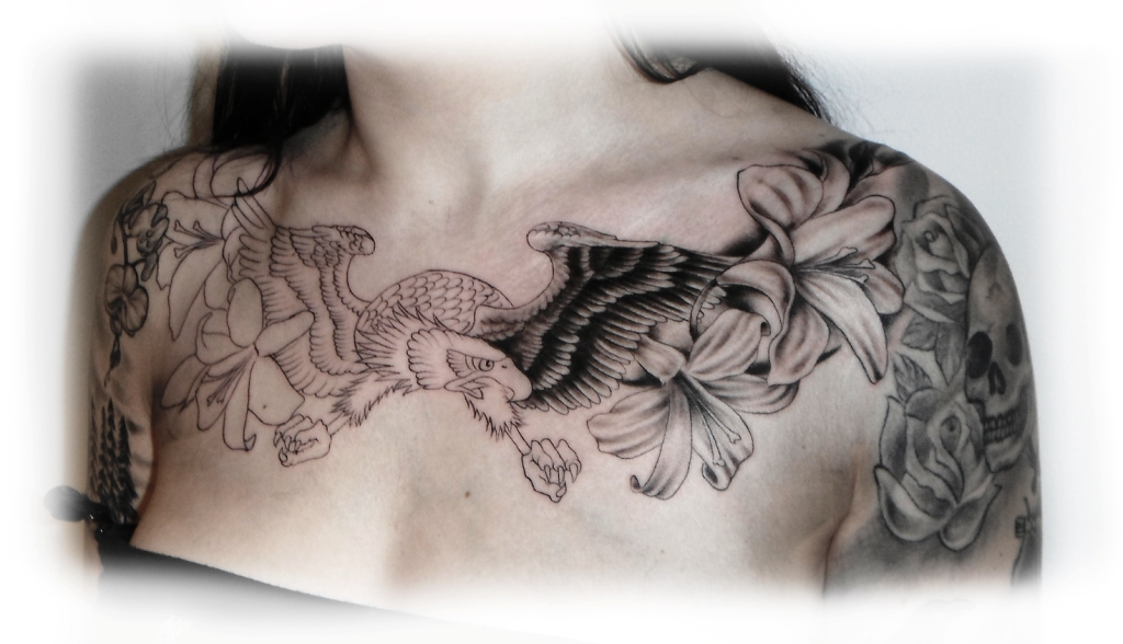 Eagle Chest Piece Tattoo
