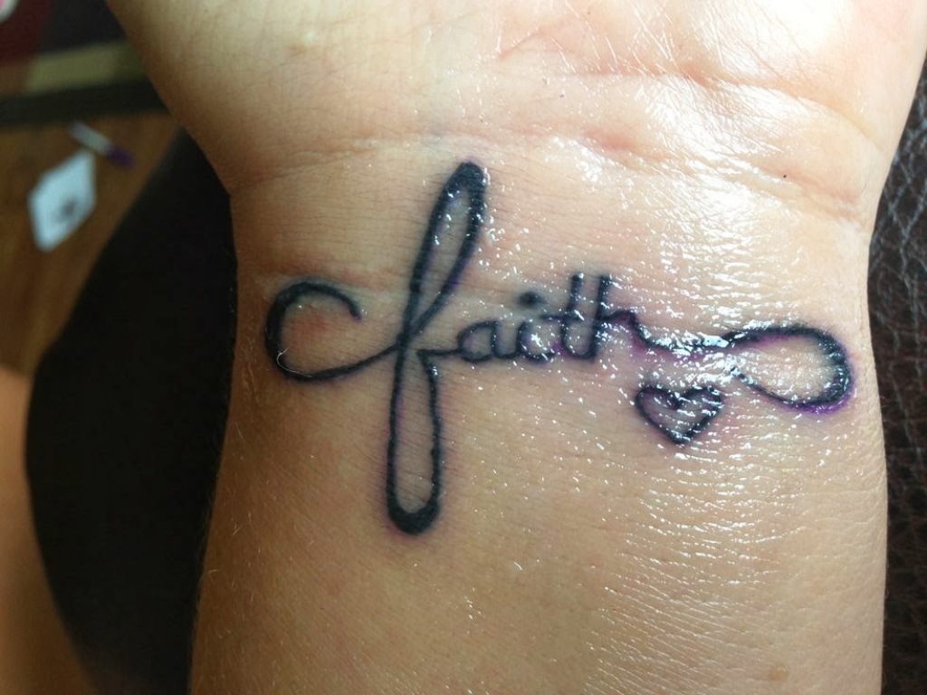 Faith Love Cross Tattoo